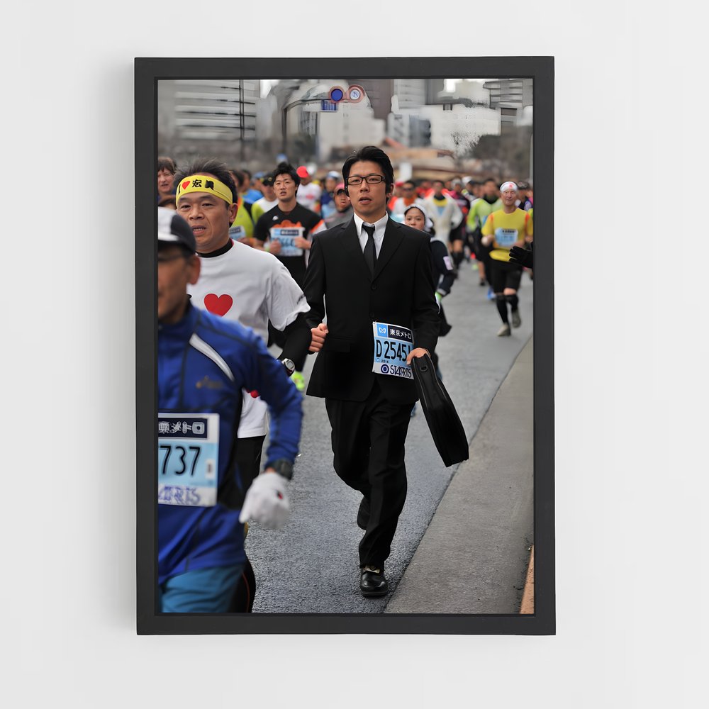 Poster Le Marathon des Costumes – affiche Athlétisme (vue 2)